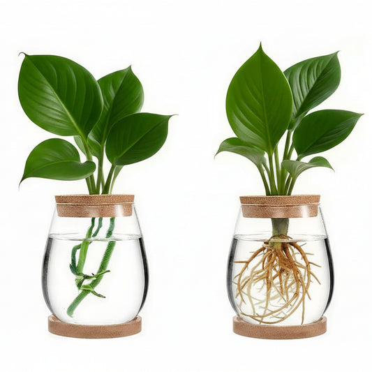 Duo Glass Hydroponic Vase